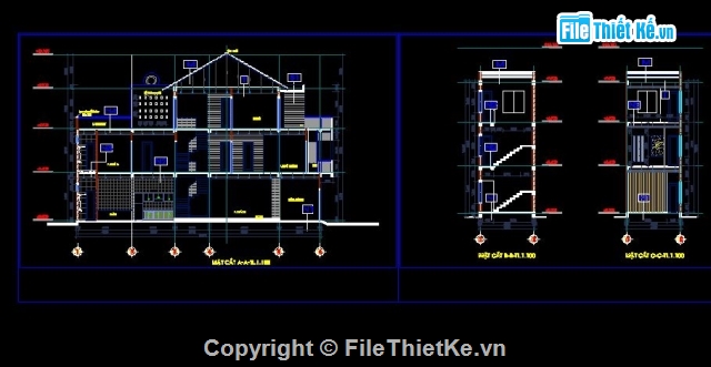 Bản vẽ,nhà phố 2 tâng,Bản vẽ nhà dân,Bản vẽ autocad,Nhà phố 4.2x18m